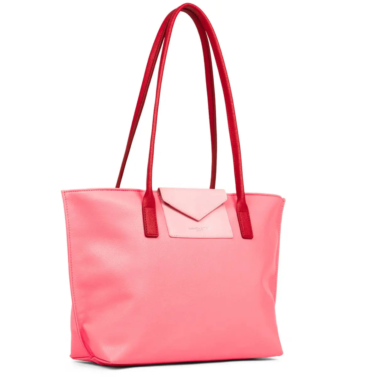 Sac cabas épaule Zippée M Maya Lancaster 517-29 Rose Foncé -Rose- Rouge