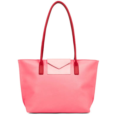 Sac cabas épaule Zippée M Maya Lancaster 517-29 Rose Foncé -Rose- Rouge