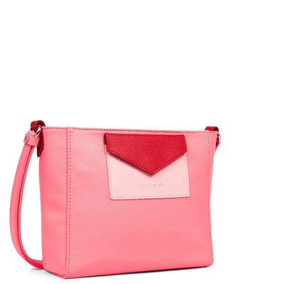 Sac trotteur Zippée Maya Lancaster 517-24 Rose Foncé Rose Rouge