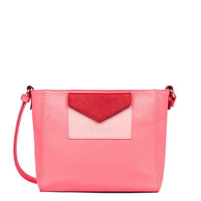 Sac trotteur Zippée Maya Lancaster 517-24 Rose Foncé Rose Rouge