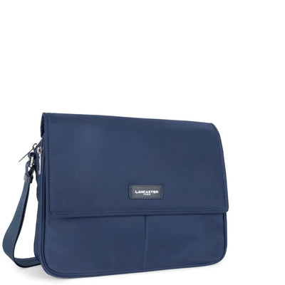 Sac gibecière A rabat aimanté L Basic Vita Lancaster 510-79 Bleu Foncé