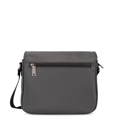 Sac trotteur porté croisé Lancaster 510-25 Gris - Noir