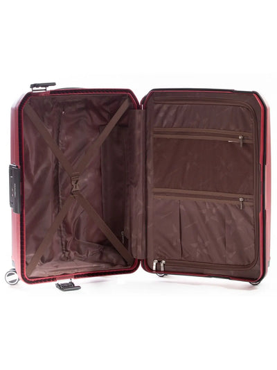 Valise Trolley Moyenne taille 66 cm Clicker Metzelder Rouge