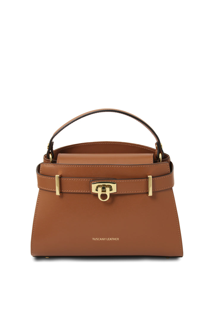 Tuscany Leather Sac Cabas Maisy Cognac, vue de face