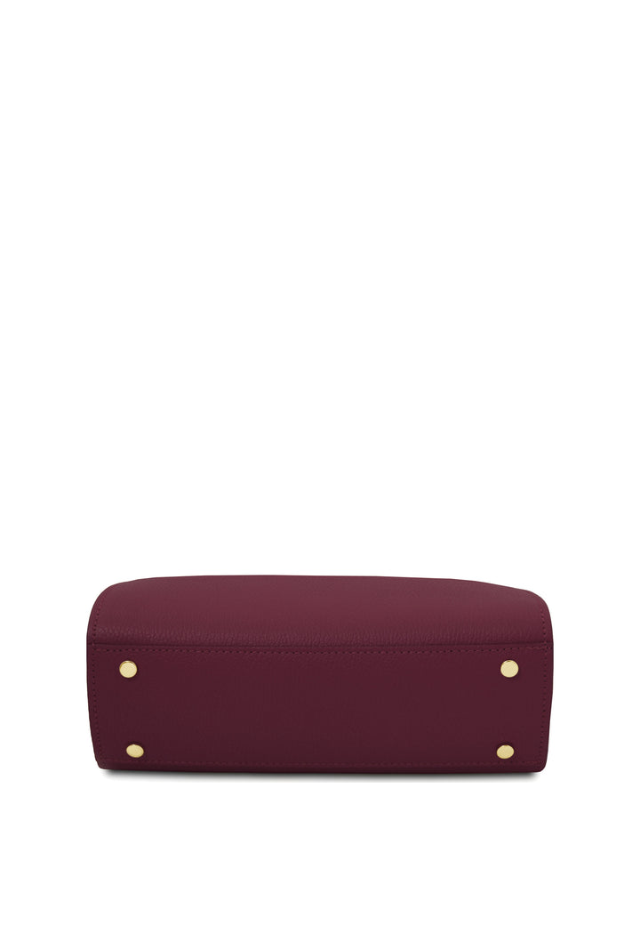 Tuscany Leather Sac Cabas Maisy Medium Bordeaux, vue de dessous