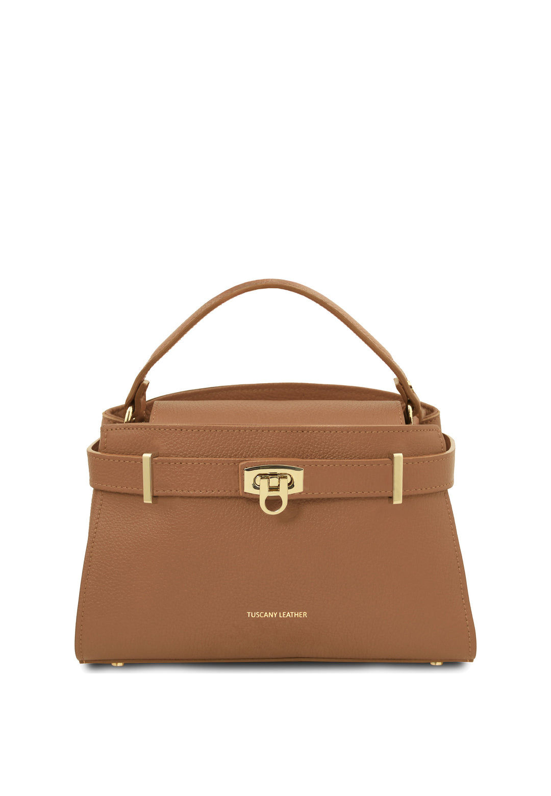 Tuscany Leather Sac Cabas Maisy Medium Caramel, vue de face