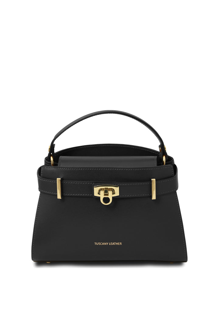 Tuscany Leather Sac Cabas Maisy Noir, vue de face