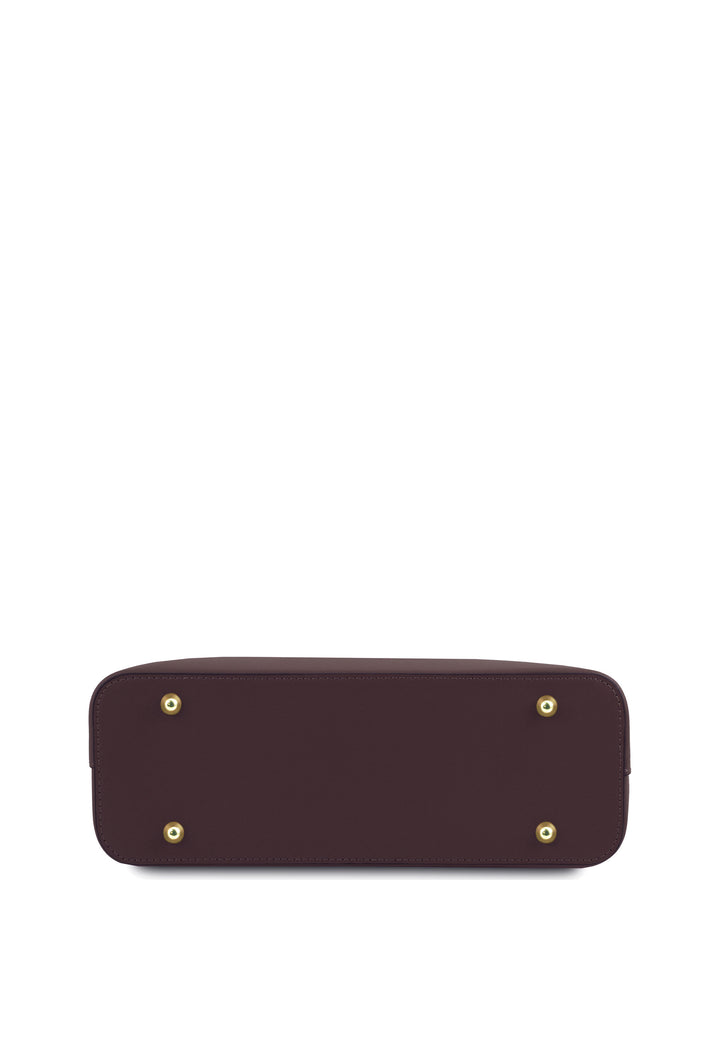 Tuscany Leather Sac Cabas Olimpia Medium Chocolat, vue de dessous