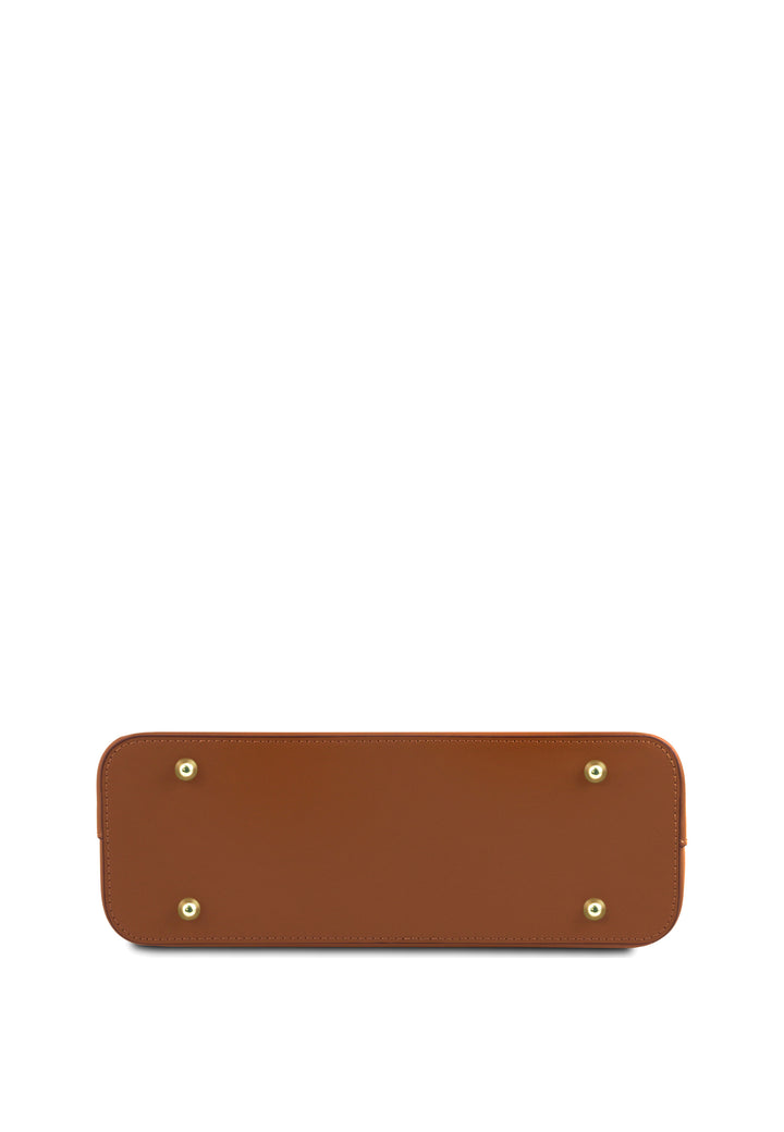 Tuscany Leather Sac Cabas Olimpia Medium Cognac, vue de dessous