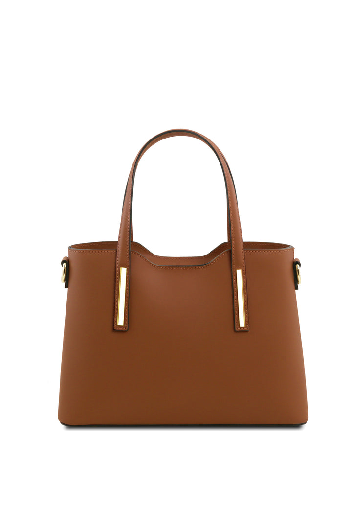 Tuscany Leather Sac Cabas Olimpia Medium Cognac, vue de dos