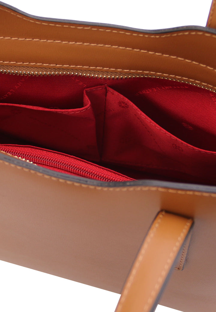 Tuscany Leather Sac Cabas Olimpia Medium Cognac, vue intérieure 2
