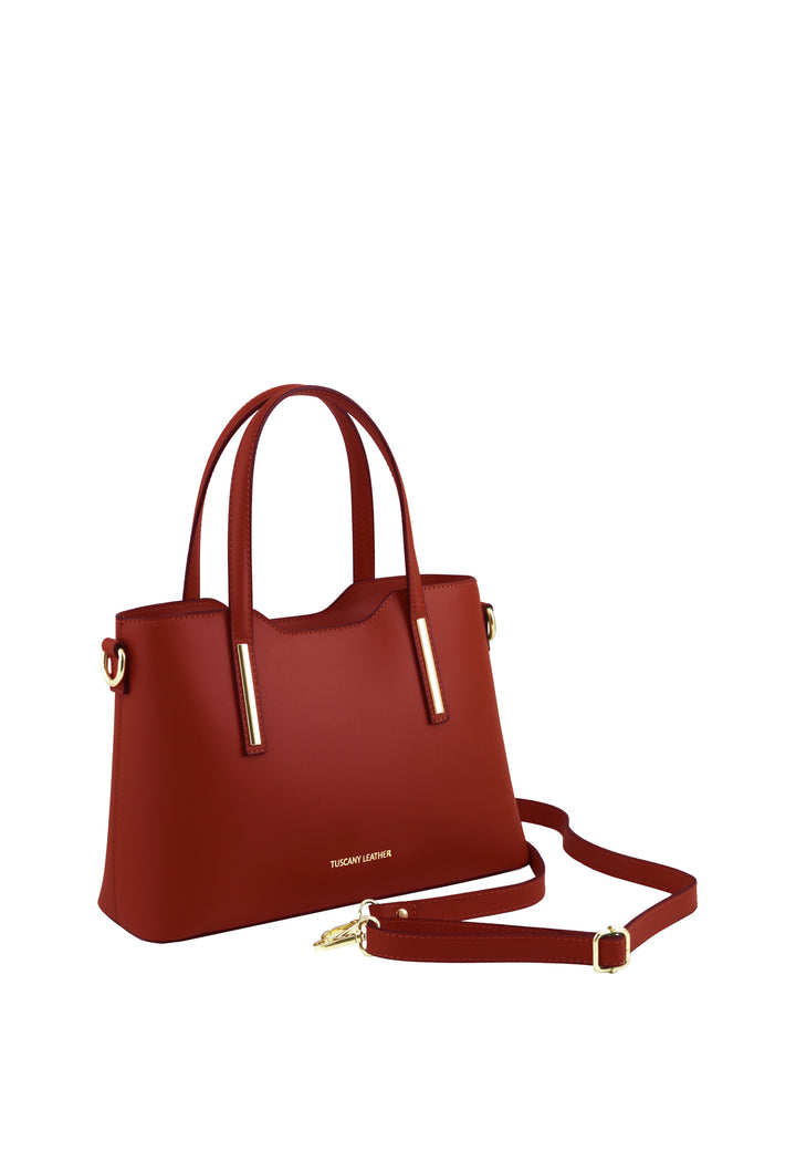 Tuscany Leather Sac Cabas Olimpia Medium Rouge, vue de côté