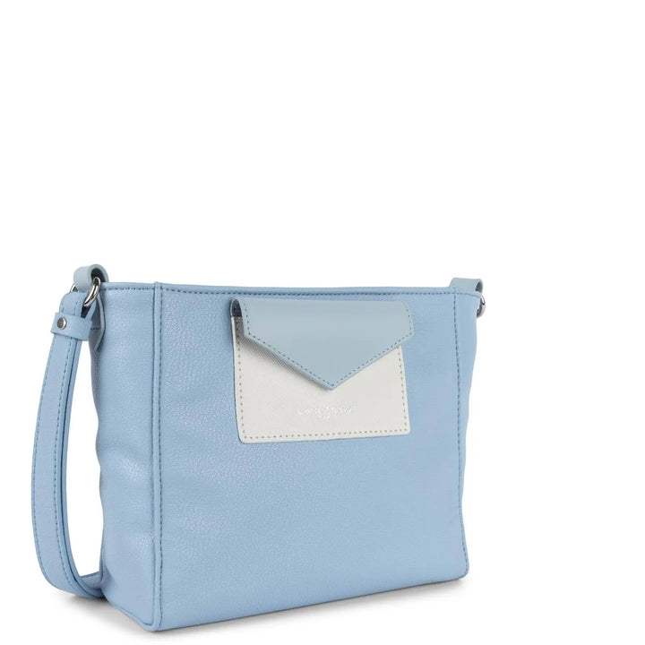 Crossbody Bag Zippée Maya Lancaster 517-24 Sky Blue Ivory Blue