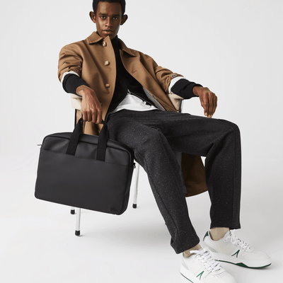 Porte Ordinateur Lacoste Noir