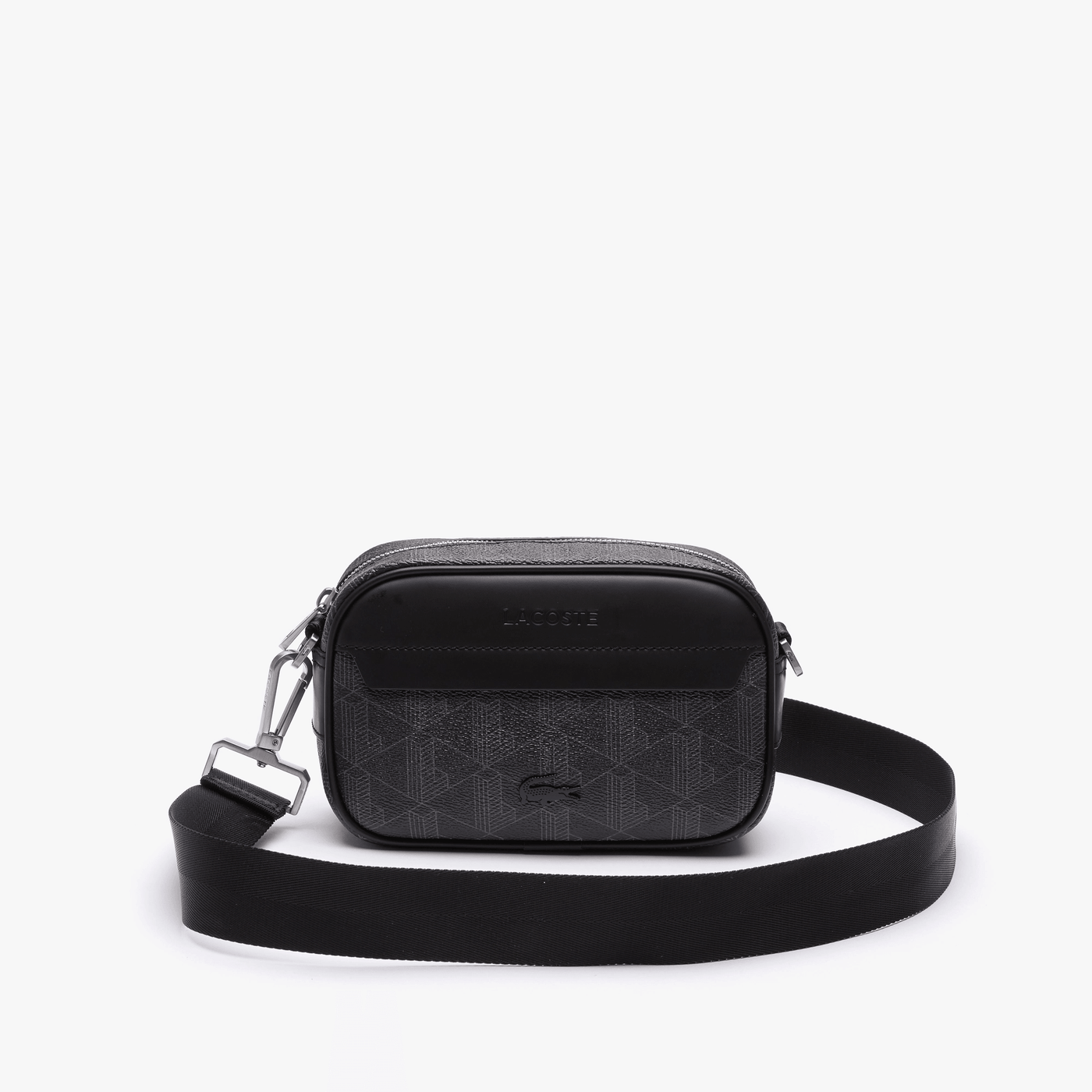 Sacoche lacoste online noir cuir